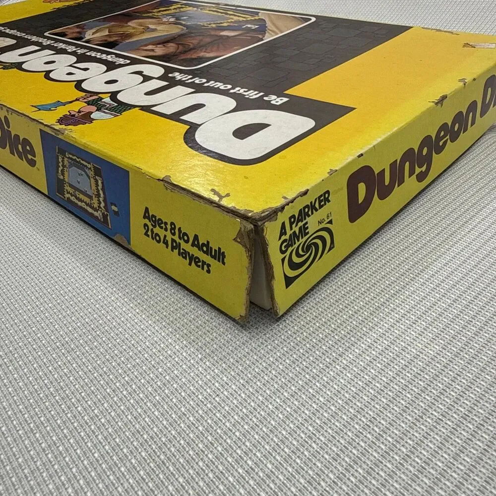 1977 DUNGEON DICE Escape Parlor Board Game by Parker Brothers COMPLETE
